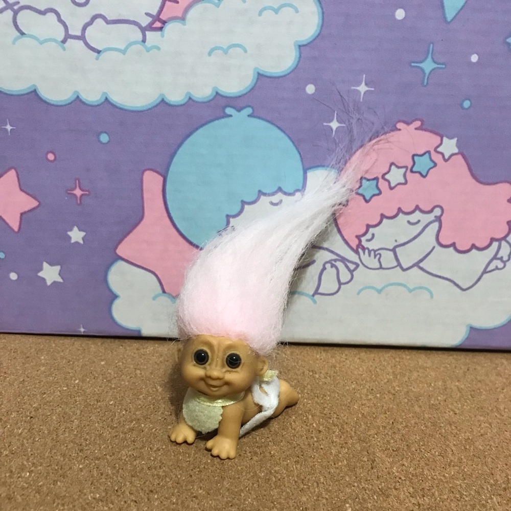 Vintage Russ Baby Crawl Troll